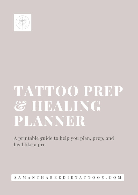 Tattoo Prep & Healing Planner